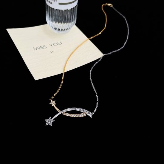 Chanel Dual-Color Comet Star Necklace