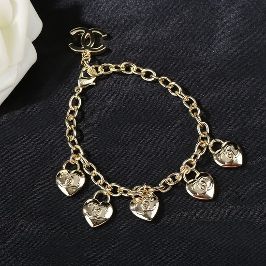 Chanel Heart Shape Decorative Bracelet