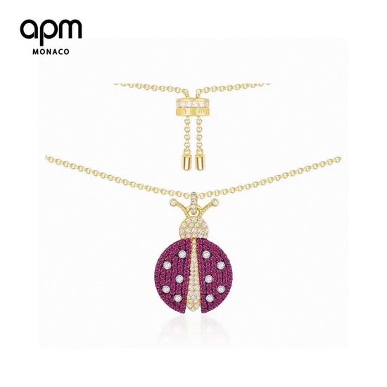 Apm monaco Ladybug Pendant Clavicle Necklace