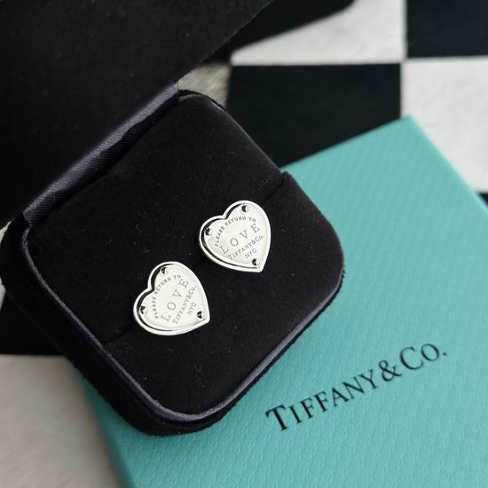 Tiffany & Co. Classic Heart Shape Love Stud Earrings