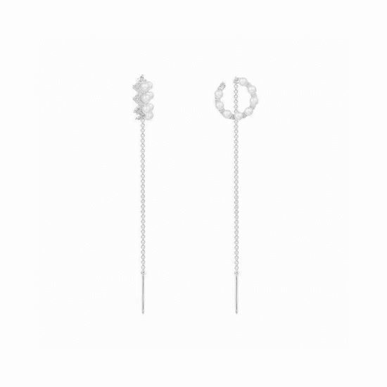 Apm monaco Elegant Wave Freshwater Pearl Earrings