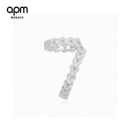 Apm monaco Sterling Silver Wheat Ear Cuff Single