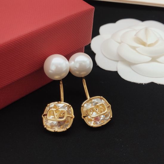 Valentino Pearl Decor Hook Earrings