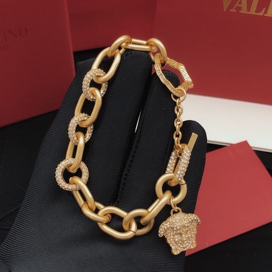 Versace Diamond Embellished Fashion Bracelet
