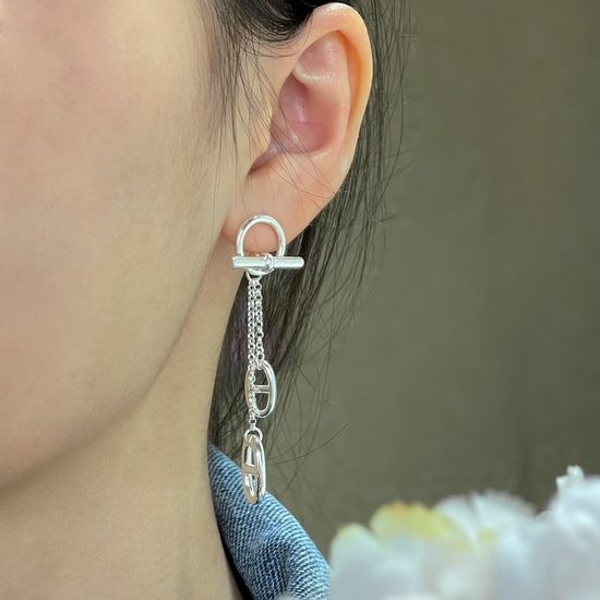 Hermes Tassel Pig Nose Earrings