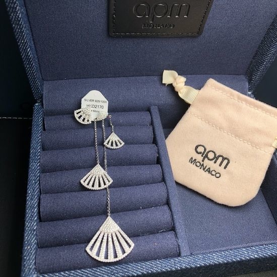 Apm monaco Fan Shape Tassel Long Earrings