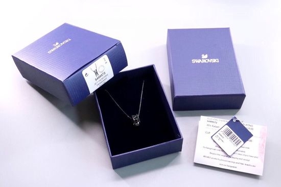 Swarovski 1314 Engraved Couple Necklace Set