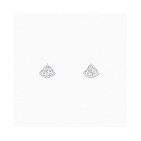 Apm monaco Layered Fan-shaped Elegant Stud Earrings
