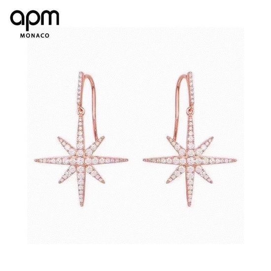 Apm monaco Classic Star Design Versatile Hook Earrings