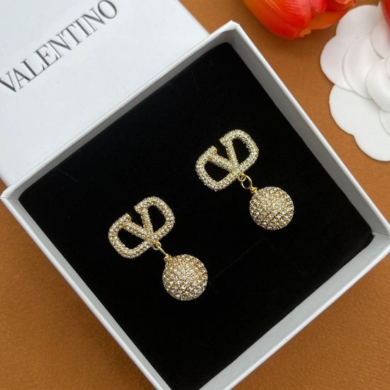 Valentino Crystal Ball Decorated Earrings