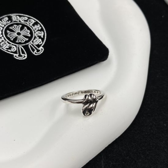 Chrome Hearts Vintage Tongue Pattern Statement Ring