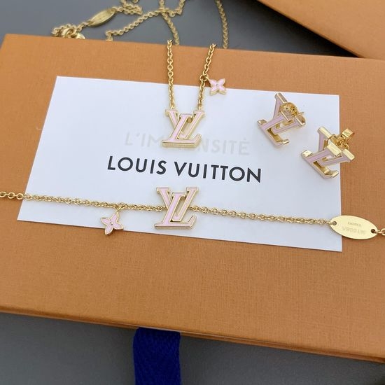 Louis Vuitton LV Classic Enamel Exquisite Matching Jewelry