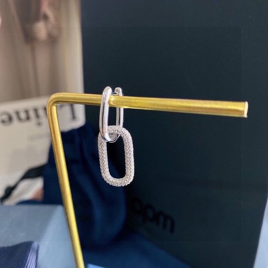 Apm monaco Minimalist Interlock Hoop Earrings