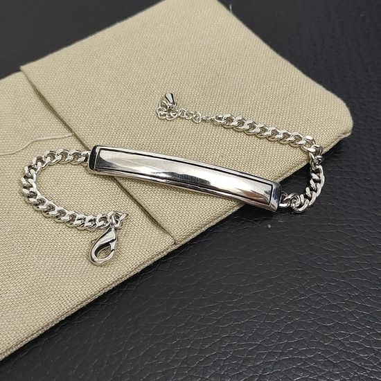 Chrome Hearts Smooth Polished Cuff Bracelet