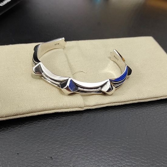 Chrome Hearts Vintage Punk Pattern Bangle Bracelet