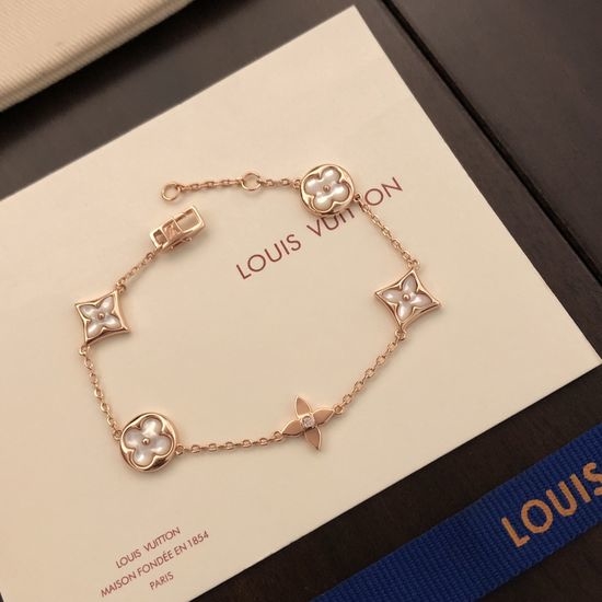 Louis Vuitton LV Five Flower Mother of Pearl Bracelet