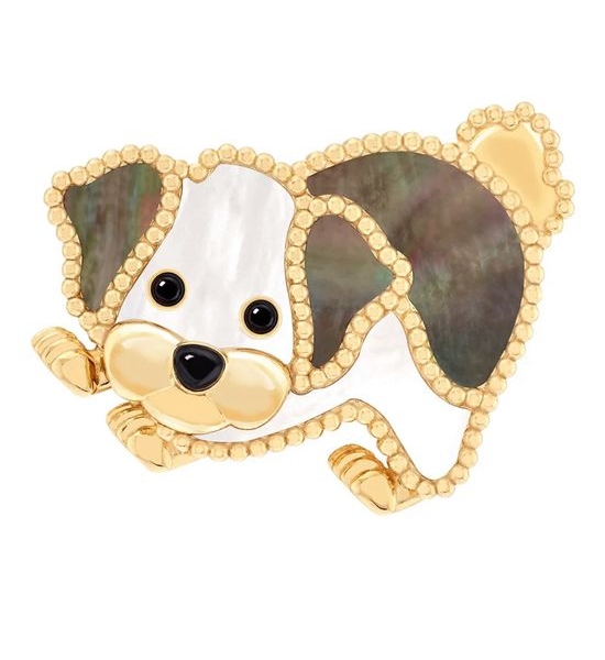 Van Cleef & Arpels VCA Lovely Bichon Frise Animal Brooch