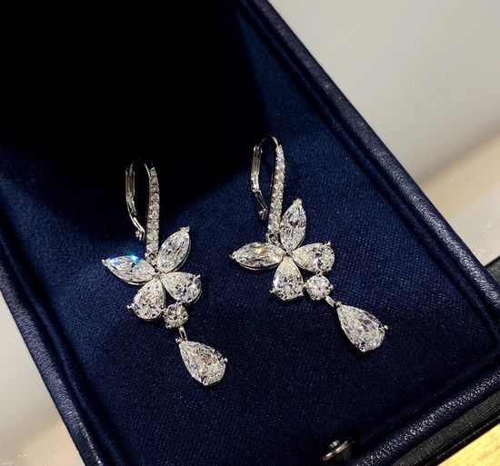 Graff Butterfly Diamond Earrings with Elegance