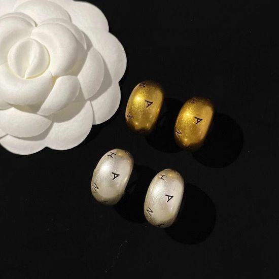 Chanel Vintage Style Alphabet Clip Earrings