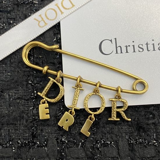 Christian Dior CD Letter Tassel Vintage Style Lapel Pin