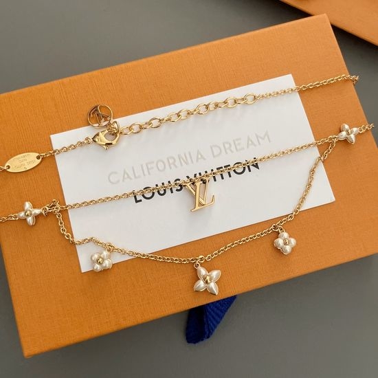 Louis Vuitton LV Double Layer Floral Necklace