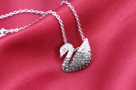 Swarovski Swarovski Gradient Black Swan Pendant Necklace