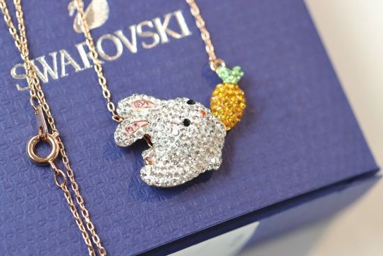 Swarovski Adorable Rabbit Zirconia Pendant Necklace
