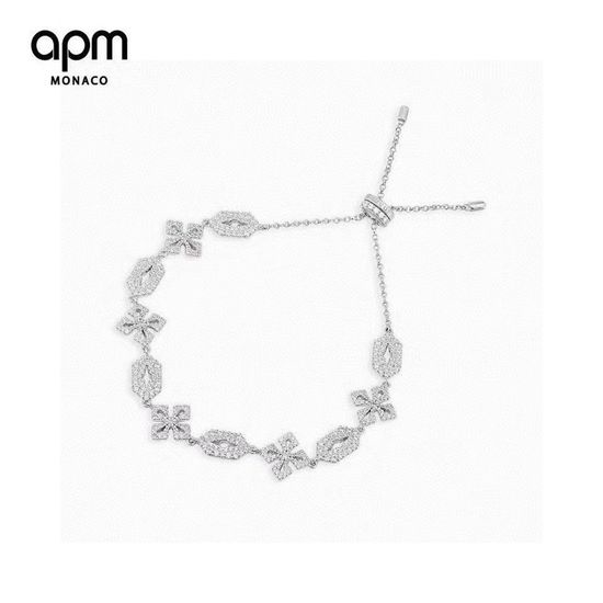 Apm monaco Rhinestone Pattern Adjustable Bracelet