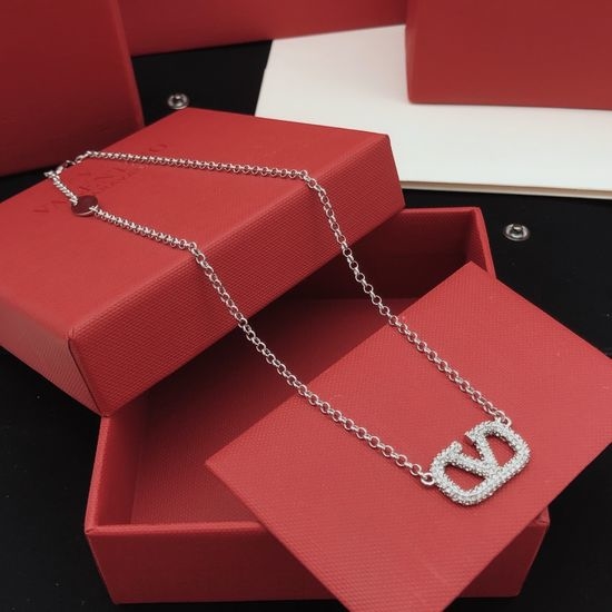 Valentino Pave Diamond Fashion Pendant Necklace