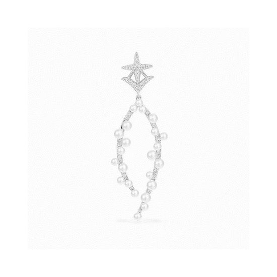 Apm monaco Star Flower Pearl Stud Earrings