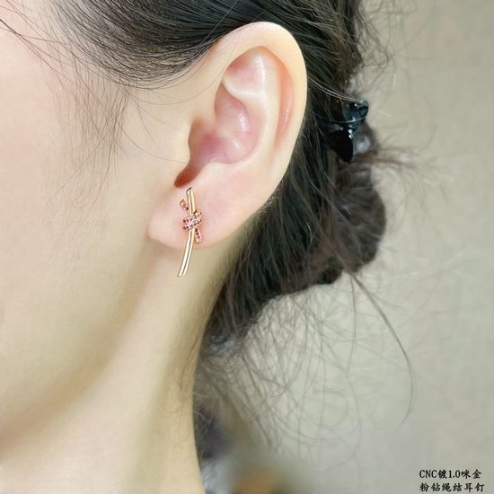 Tiffany & Co. Elegant Entwined Diamond Earrings