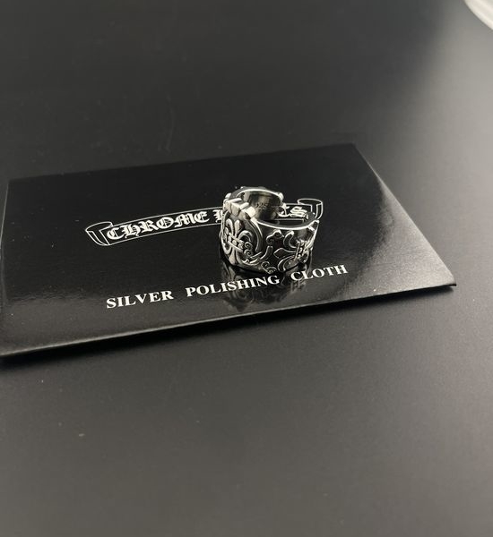 Chrome Hearts Open Ring with Cross Pattern