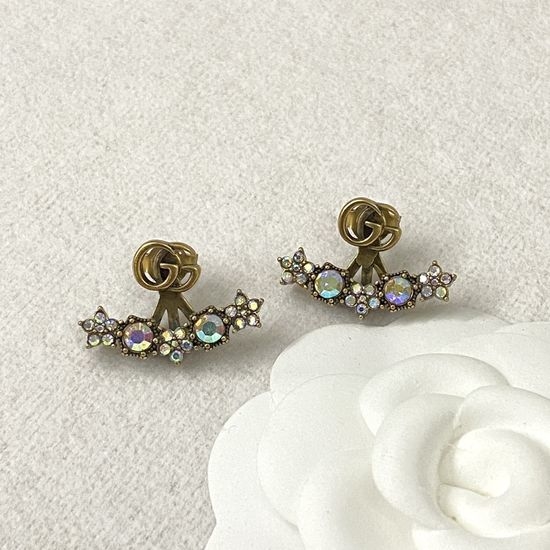 Gucci Opal-like Earrings Dual Wear Design
