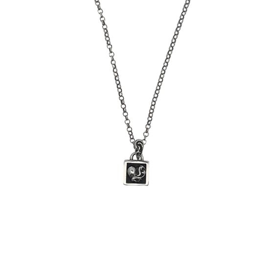 Chrome Hearts Vintage Heart Tag Pendant Necklace