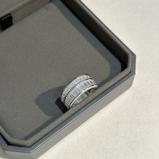 Messika Double Row Pave Zircon Ring