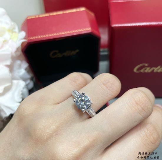 Cartier Horn Shape 2 Carat Stone Ring