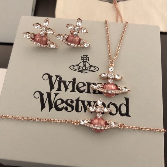Vivienne Westhood Enamel Saturn Jewelry Set