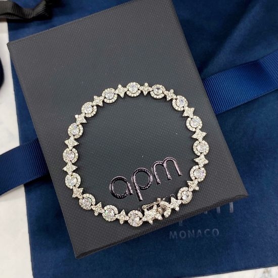 Apm monaco Six Pointed Star Paved Diamond Bracelet