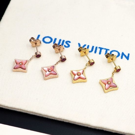 Louis Vuitton LV Shell Flower Valentine Limited Stud Earrings