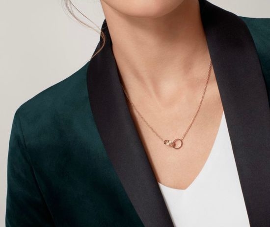 Cartier Polished Finish Double Loop Necklace