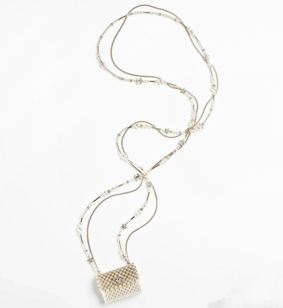 Chanel Woven Pearl Crossbody Bag