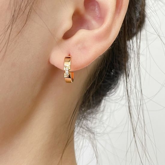 Chaumet Customized One Diamond Love Earrings