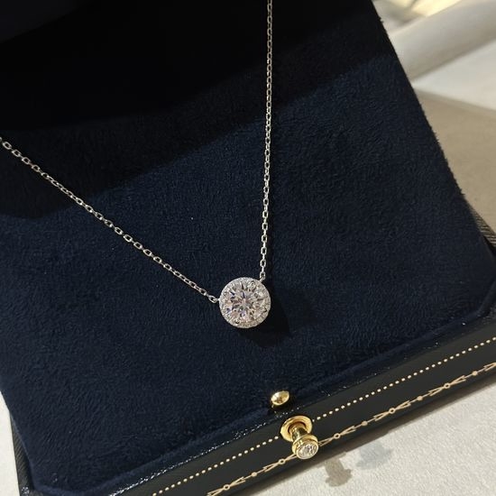 Tiffany & Co. Three Carat Round Diamond Necklace