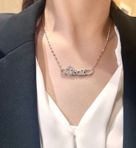 Cartier Spotted Leopard Pendant Necklace