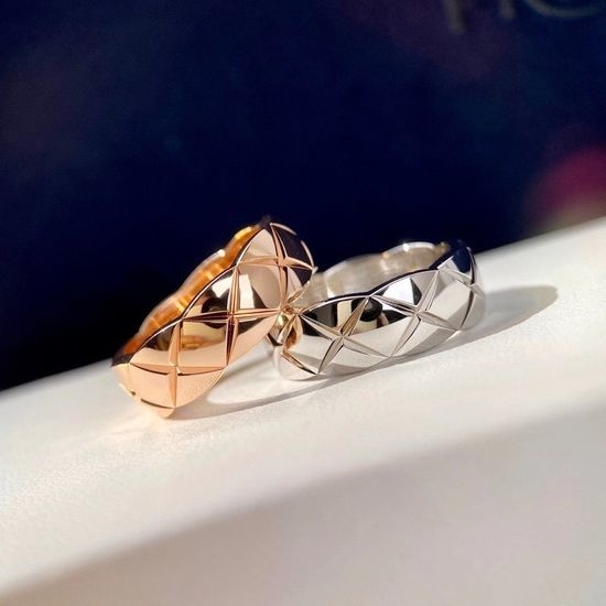 Chrome Hearts Quilted Pattern Band Ring