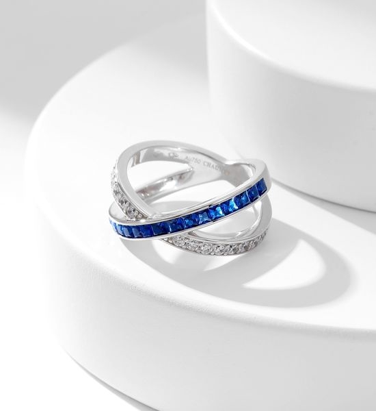 Chaumet Sapphire Diamond Delicate Ring