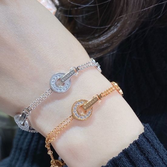 Bvlgari Full Diamond Coin Design Bracelet