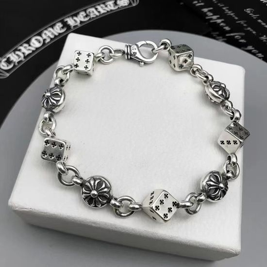 Chrome Hearts Vintage Dice Cross Bracelet