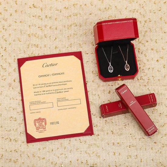 Cartier Classic Logo Silver Necklace