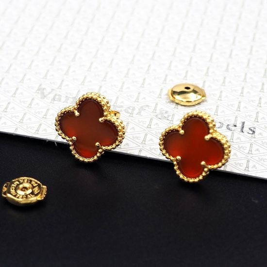Van Cleef & Arpels VCA Carnelian Inlay Earbuds Set